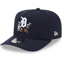 marineblaue-gebogene-snapback-kappe-9fifty-a-frame-cartoon-der-detroit-tigers-mlb-von-new-era