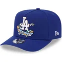 blaue-gebogene-snapback-kappe-9fifty-a-frame-cartoon-der-los-angeles-dodgers-mlb-von-new-era