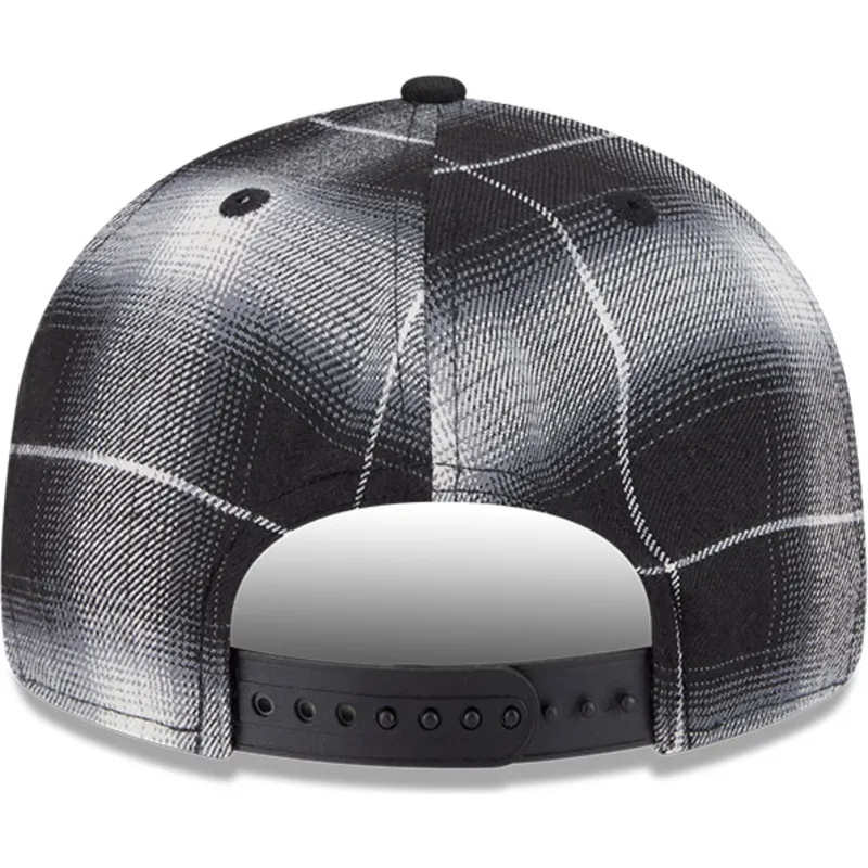 schwarze-flache-snapback-kappe-9fifty-retro-crown-plaid-der-chicago-white-sox-mlb-von-new-era