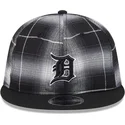schwarze-snapback-kappe-9fifty-retro-crown-plaid-der-detroit-tigers-mlb-von-new-era