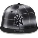 new-era-mlb-new-york-yankees-9fifty-retro-crown-plaid-snapback-kappe-in-schwarz