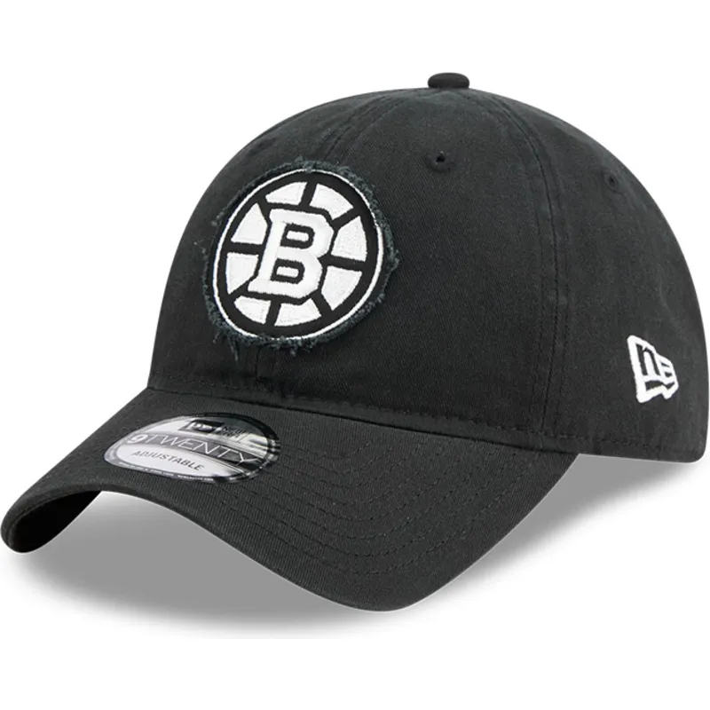 schwarze-verstellbare-gebogene-kappe-9twenty-stamp-der-boston-bruins-nhl-von-new-era