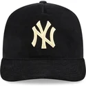 schwarze-gebogene-snapback-kappe-19twenty-nostalgic-golfer-der-new-york-yankees-mlb-von-new-era