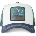trucker-cap-weiss-grun-und-blau-hirsch-forest-cas2-for3-beasts-von-capslab
