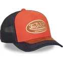 von-dutch-shield04-orange-und-blaue-trucker-kappe