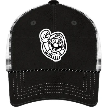 Schwarze Trucker-Mütze Mario SMB2 NIG Super Mario Bros. von Capslab