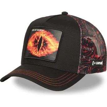 Schwarze und rote Trucker-Kappe Sauron LOTR AUGE Der Herr der Ringe von Capslab