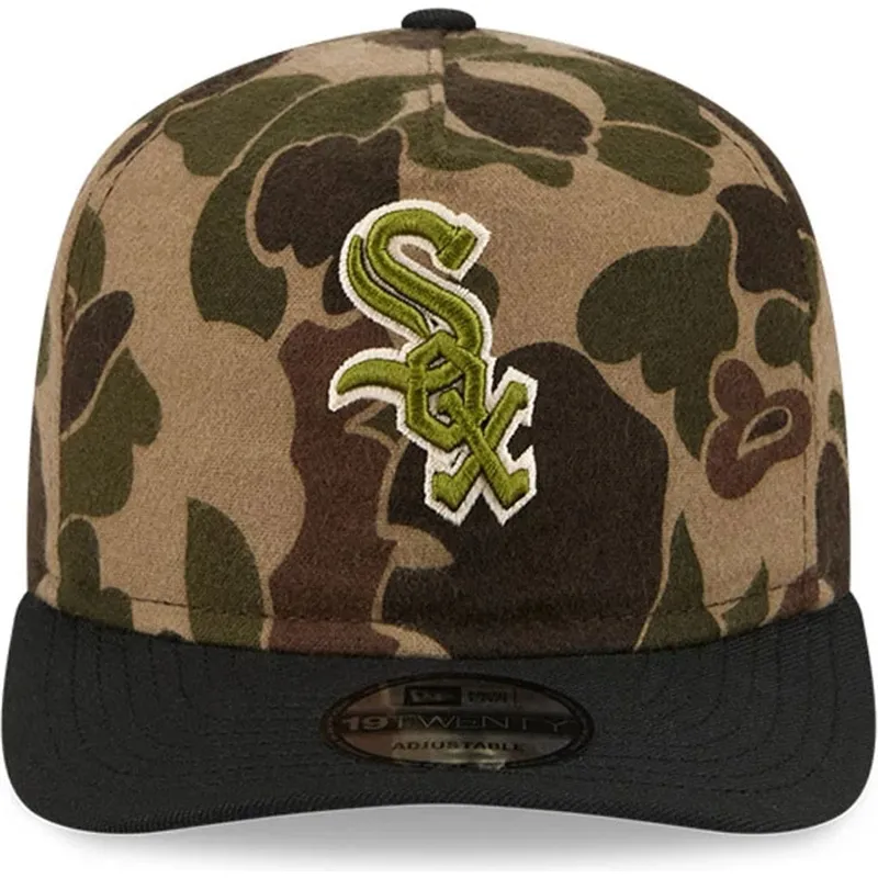 gebogene-kappe-camouflage-verstellbar-19twenty-brushed-cotton-three-looms-duck-von-chicago-white-sox-mlb-von-new-era