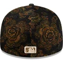 schwarze-gebogene-angepasste-59fifty-low-profile-floral-cord-three-looms-printed-corduroy-kappe-der-san-diego-padres-mlb-von-new