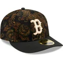 boston-red-sox-mlb-new-era-59fifty-low-profile-floral-cord-three-looms-bedruckte-kord-kappe-in-schwarz
