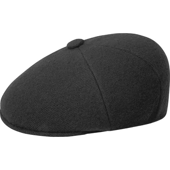 Schwarze Baskenmütze Wool Panel 575 Black von Kangol