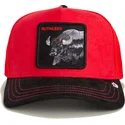 rote-und-schwarze-trucker-kappe-buffalo-ruthless-buffalo-suede-the-farm-von-goorin-bros