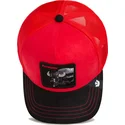 rote-und-schwarze-trucker-kappe-buffalo-ruthless-buffalo-suede-the-farm-von-goorin-bros