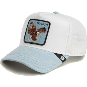 Trucker-Cap weiß und blau Adler Fly High Denim The Farm von Goorin Bros.