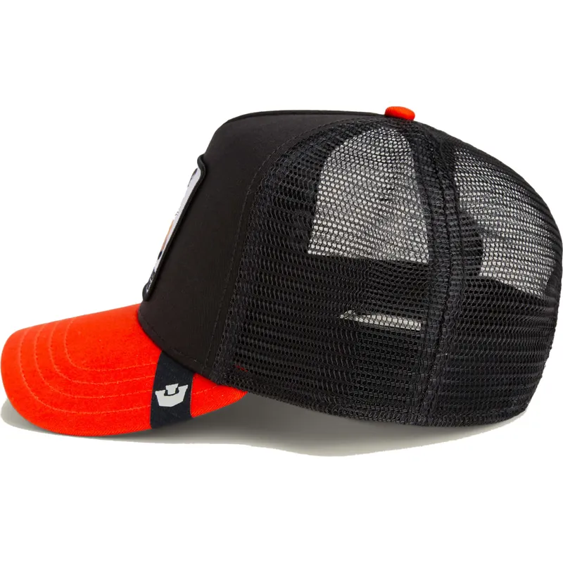 trucker-cap-schwarz-und-orange-fuchs-good-looks-sport-the-farm-von-goorin-bros
