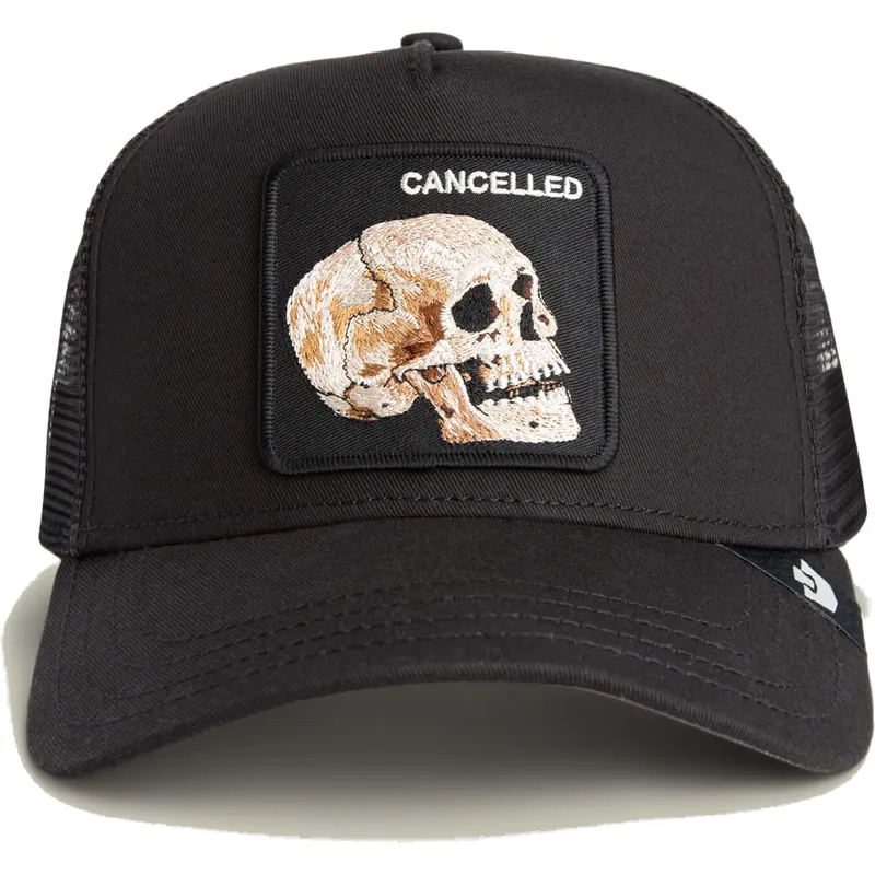 trucker-cap-schwarz-totenkopf-the-cancelled-skull-grit-the-farm-von-goorin-bros