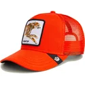 orangefarbene-trucker-kappe-fur-jungen-gepard-the-nonstop-mini-the-farm-von-goorin-bros
