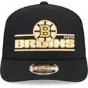 schwarze-snapback-kappe-mit-gebogenem-schirm-9seventy-stretch-snap-stated-der-boston-bruins-nhl-von-new-era