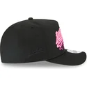 schwarze-snapback-kappe-mit-gebogenem-schirm-9fifty-a-frame-neon-von-oakland-athletics-mlb-von-new-era