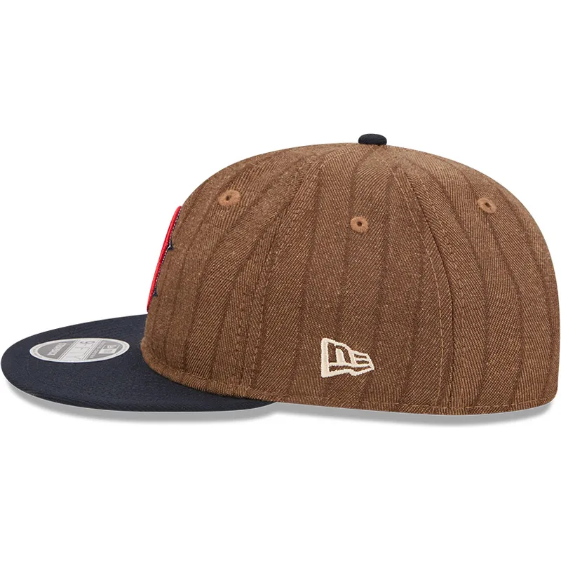 braune-und-marineblaue-verstellbare-flache-kappe-9fifty-retro-crown-wool-pinstripe-der-boston-red-sox-mlb-von-new-era