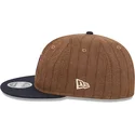 verstellbare-9fifty-retro-crown-woll-nadelstreifen-kappe-in-braun-und-marineblau-der-detroit-tigers-mlb-von-new-era