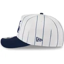 weisse-und-marineblaue-gebogene-snapback-kappe-9fifty-a-frame-satin-pinstripe-der-chicago-white-sox-mlb-von-new-era