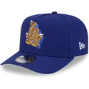 blaue-gebogene-snapback-kappe-9fifty-a-frame-emblem-der-los-angeles-dodgers-mlb-von-new-era