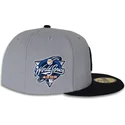 graue-und-marineblaue-anliegende-flatcap-59fifty-world-series-2000-side-patch-der-new-york-yankees-mlb-von-new-era