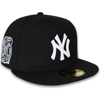 Schwarze enganliegende 59FIFTY Flatcap Subway Series der New York Yankees MLB von New Era