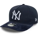 marineblaue-gebogene-snapback-kappe-19twenty-coops-cord-der-new-york-yankees-mlb-von-new-era