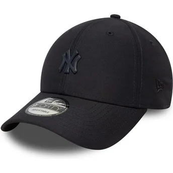 Verstellbare 9FORTY New York Yankees MLB Kappe mit gebogenem Schirm in Marineblau von New Era