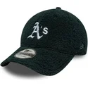 grune-verstellbare-curved-cap-9forty-winter-borg-der-oakland-athletics-mlb-von-new-era