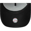 schwarze-gebogene-snapback-kappe-mit-schwarzem-logo-9forty-e-frame-melton-der-new-york-yankees-mlb-von-new-era