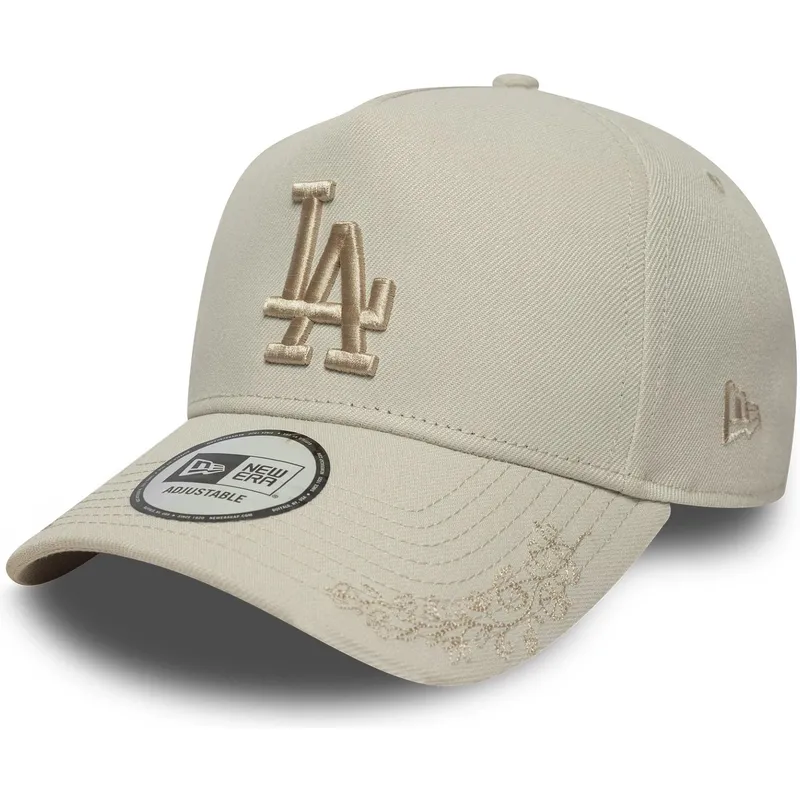 Beige gebogener Snapback-Cap mit Logo Beige 9FORTY E Frame Tonal Icon ...