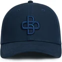 marineblaue-verstellbare-curved-cap-mit-marineblauen-logo-baseball-peach-obl055-von-oblack