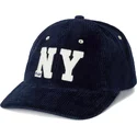 marineblaue-verstellbare-kappe-mit-gebogenem-schirm-und-ny-patch-aus-authentischem-cord-von-polo-ralph-lauren
