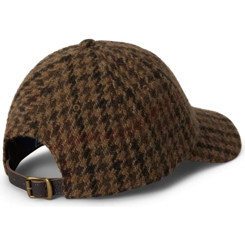 braune-verstellbare-curved-cap-checked-wool-tweed-von-polo-ralph-lauren