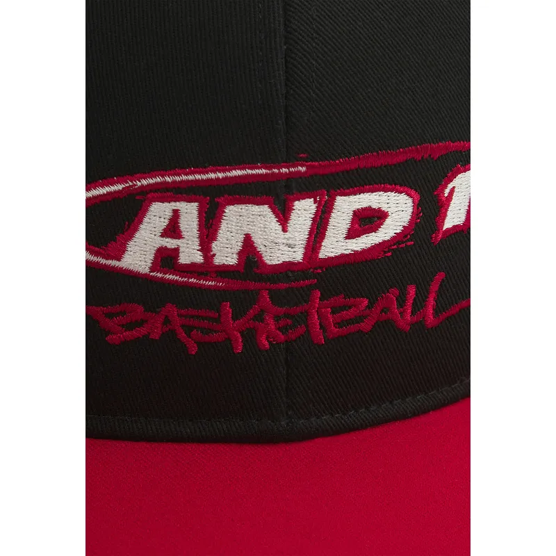 schwarze-und-rote-flache-snapback-kappe-graffiti-logo-von-and1