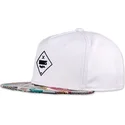 weisse-und-mehrfarbige-snapback-kappe-rubber-aztek-von-djinns