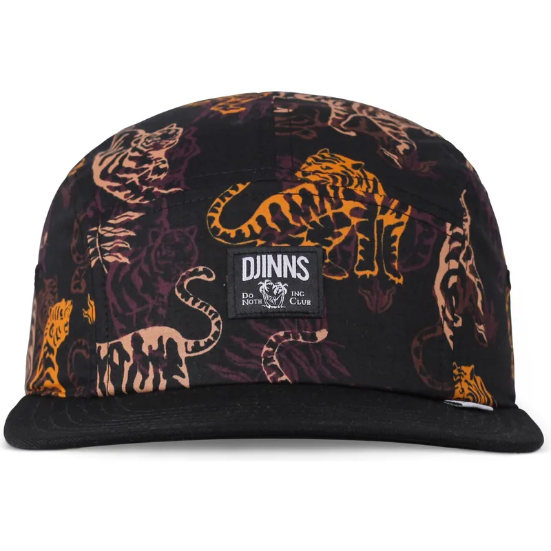schwarze-verstellbare-flatcap-aloha-tiger-von-djinns