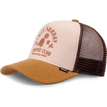 Beige-braune Trucker-Cap HFT Lazy Barista von Djinns