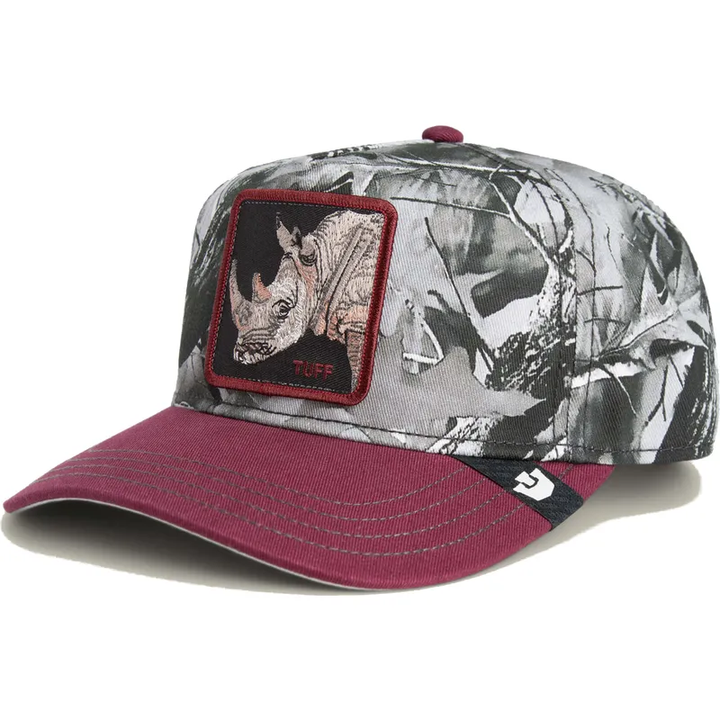 rote-gebogene-snapback-kappe-nashorn-tuff-camo-desaturated-camo-the-farm-von-goorin-bros