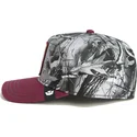 rote-snapback-kappe-mit-gebogenem-schirm-rhinozeros-tuff-camo-desaturated-camo-the-farm-von-goorin-bros