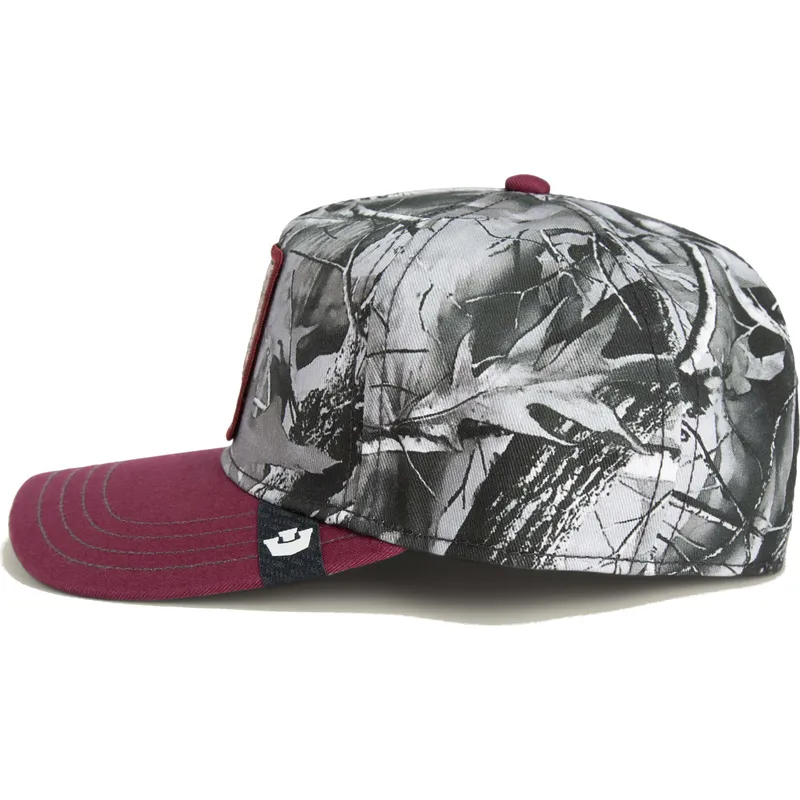 rote-gebogene-snapback-kappe-nashorn-tuff-camo-desaturated-camo-the-farm-von-goorin-bros