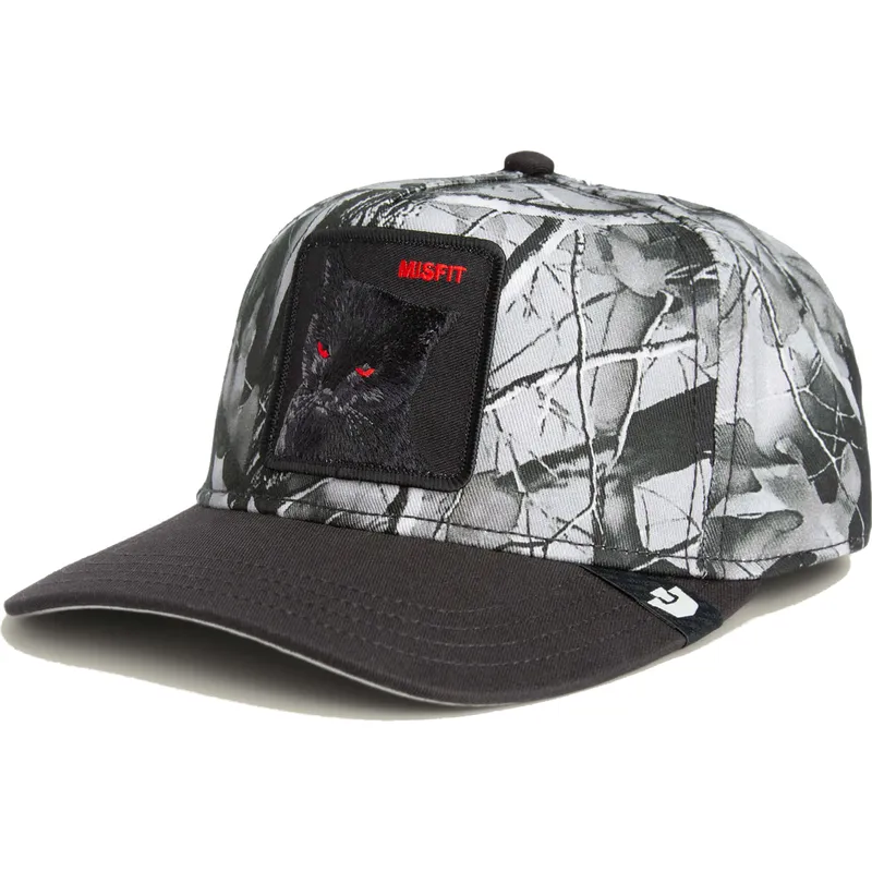 schwarze-gebogene-snapback-kappe-katze-misfit-camo-desaturated-camo-the-farm-von-goorin-bros