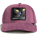 rote-gebogene-denim-snapback-cap-katze-menace-rail-bird-the-showdown-the-farm-von-goorin-bros