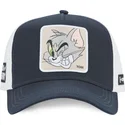 dunkelblaue-und-weisse-gebogene-snapback-kappe-tom-taj6-tom-looney-tunes-von-capslab