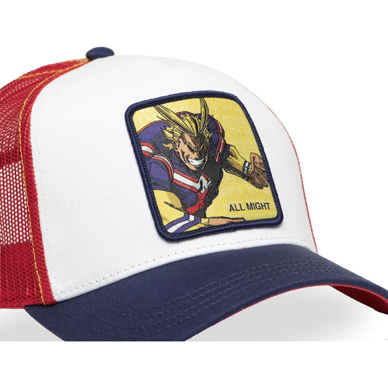 trucker-cap-mehrfarbig-all-might-mha-all-my-hero-academia-von-capslab
