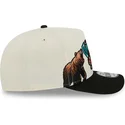 beige-und-schwarze-snapback-kappe-9fifty-a-frame-precurved-hardwood-classics-der-vancouver-grizzlies-nba-von-new-era