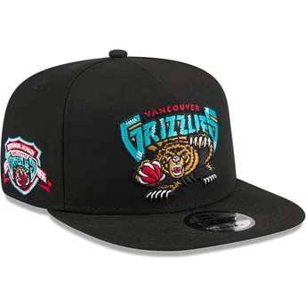 Schwarze Snapback-Kappe 9FIFTY A Frame Hardwood Classics der Vancouver Grizzlies NBA von New Era
